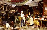 The Maubeuge Market by Victor Gabriel Gilbert